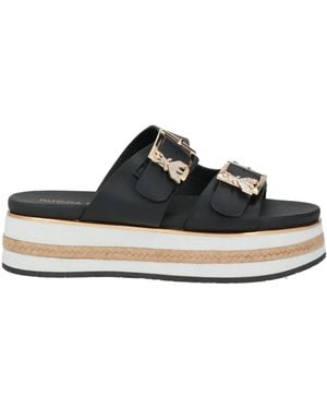 Patrizia Pepe Sandals Leather - Black