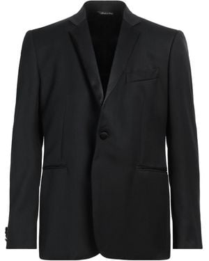 Brian Dales Blazer Polyester, Wool - Black