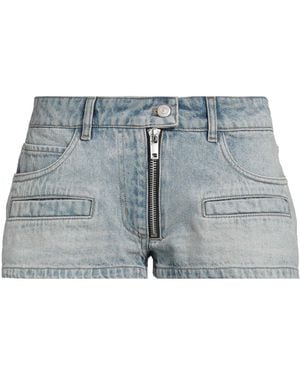 Courreges Denim Shorts Cotton - Blue