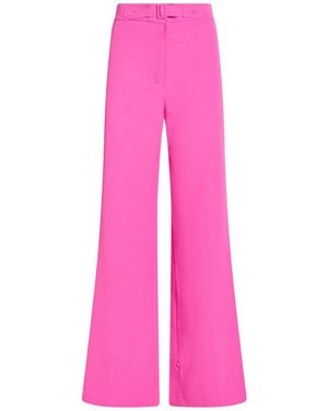 Maje Fuchsia Pants Polyester, Viscose, Elastane - Pink
