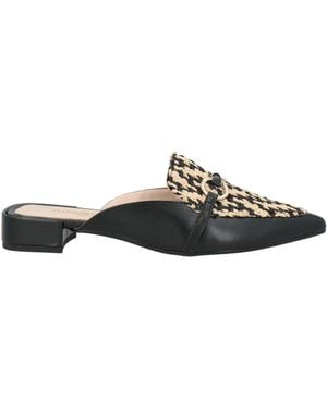Nila & Nila Mules & Clogs Textile Fibres - Black