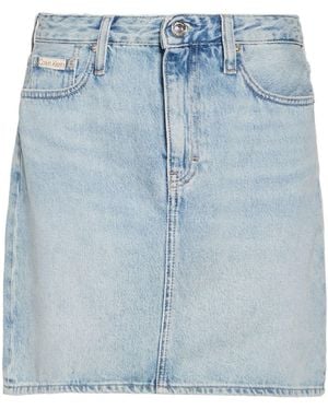 Calvin Klein Denim Skirt Cotton - Blue
