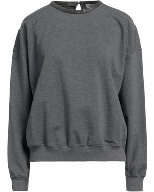 Brunello Cucinelli Sweatshirt Cotton, Elastane, Brass - Grey