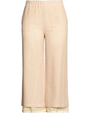 Alysi Crème Sand Trousers Cotton, Polyamide - Natural