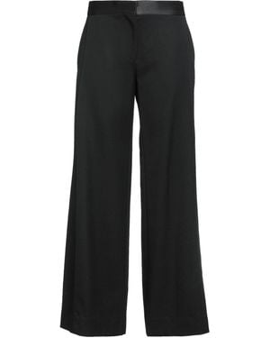 パンツ Victoria Beckham 'Satin Waistband' pants Satin Waistband Trouser In Black – Victoria Beckham Inc