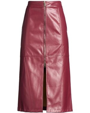 No Secrets Midi Skirt - Red