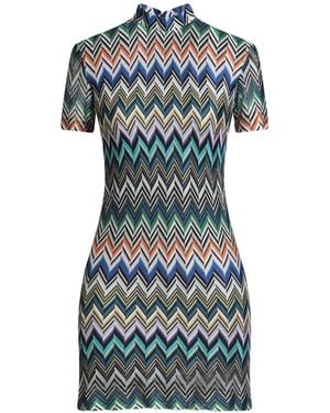 Missoni Mini Dress Viscose - Blue