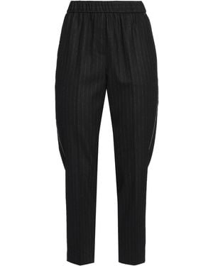 Peserico Pants Wool, Polyester, Viscose, Polyamide, Elastane - Black