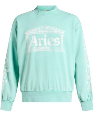 Aries Sweatshirt Cotton - Blue