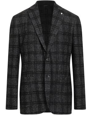 L.B.M. 1911 Blazer Wool, Polyamide, Viscose, Polyester - Black
