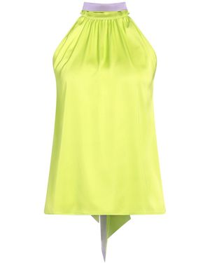 Pinko Top Polyester, Elastane - Yellow