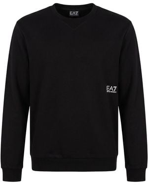 EA7 Sweatshirt Cotton, Elastane - Black