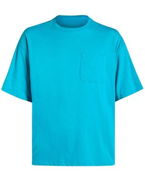 Amaranto Azure T-Shirt Cotton - Blue