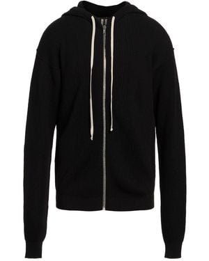 Rick Owens Cardigan Cotton - Black