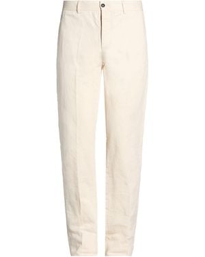Massimo Alba Pants Cotton, Linen - White