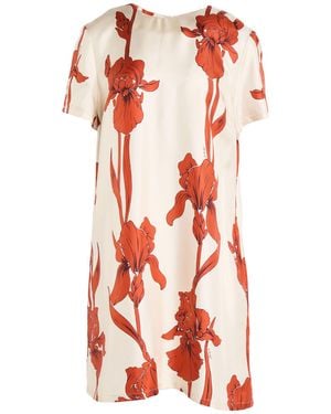 La DoubleJ Ivory Mini Dress Silk - Red