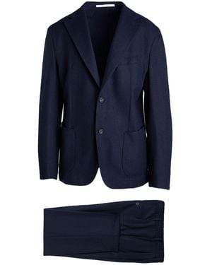 Eleventy Suit Wool, Cashmere - Blue