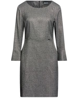 Liu Jo Mini Dress Polyester, Viscose, Elastane, Metal Fiber - Gray