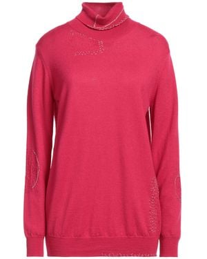 Erika Cavallini Semi Couture Cuello alto - Rosa