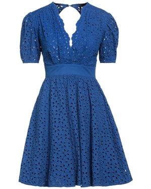 Pinko Mini Dress Cotton, Polyester - Blue