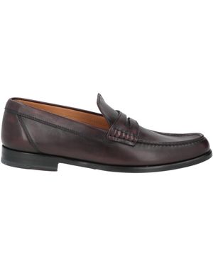 Testoni Dark Loafers Leather - Gray