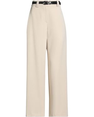 Haveone Pants Polyester, Viscose, Elastane - Natural