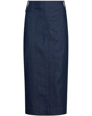 Jacquemus Denim Skirt Cotton - Blue