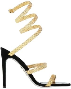 Rene Caovilla Sandals Metal - White