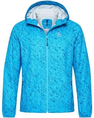 Odlo Azure Overcoat & Trench Coat Polyamide - Blue