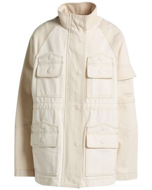 Fendi Ivory Denim Outerwear Cotton - Natural