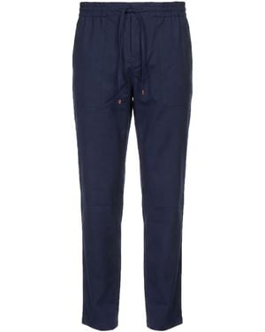 Drole de Monsieur Trousers Polyester, Virgin Wool - Blue