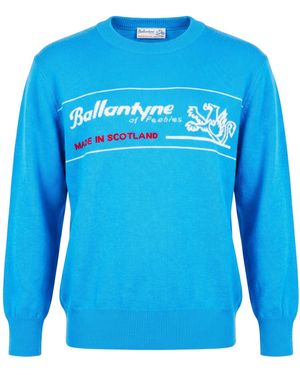 Ballantyne Sweater Cashmere - Blue