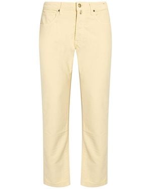 Incotex Trousers Cotton, Elastane - Natural