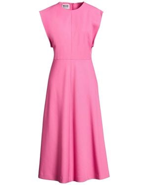 Moschino Fuchsia Midi Dress Polyester, Virgin Wool, Elastane - Pink