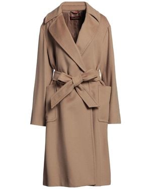 Max Mara Long Belted Coat - Brown