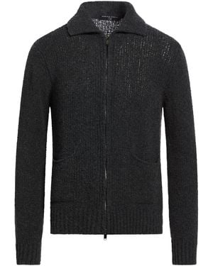 Daniele Fiesoli Lab Charcoal Cardigan Merino Wool - Black