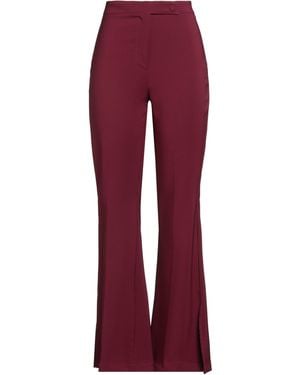 CROCHÈ Pants Polyester, Elastane - Red