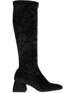 Pollini Boot Textile Fibres - Black