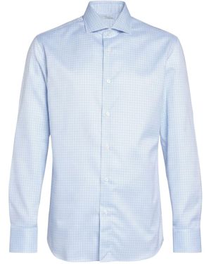 Caruso Shirt Cotton - Blue
