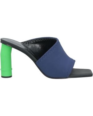 Nina Ricci Midnight Sandals Textile Fibers - Blue