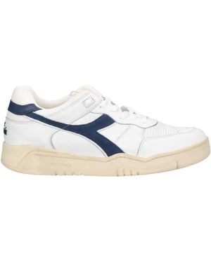 Diadora Trainers Leather, Textile Fibres - Blue