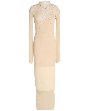 Aniye By Maxi Dress Cotton, Metal Fiber, Polyamide - Natural