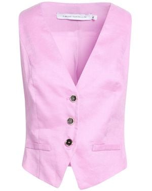 SIMONA CORSELLINI Tailored Vest Linen - Pink