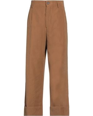 Berwich Camel Pants Polyester, Polyamide - Brown