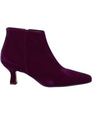 Anna F. Ankle Boots Textile Fibres - Purple