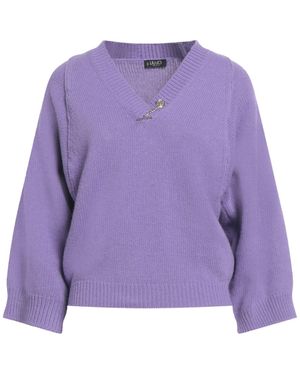 Liu Jo Lilac Sweater Wool, Viscose, Polyamide, Cashmere - Purple