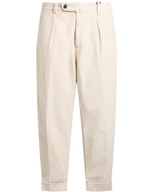 Berwich Cream Pants Cotton - Natural