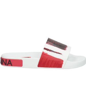 Dolce & Gabbana Sandals Calfskin - White