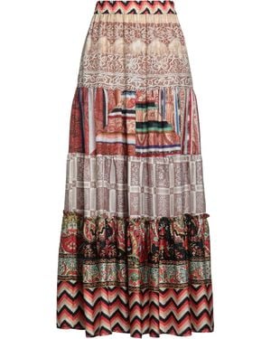 Pierre Louis Mascia Maxi Skirt Silk - Red