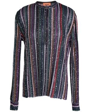 Missoni Top Viscose, Polyamide, Metallic Fiber - Blue